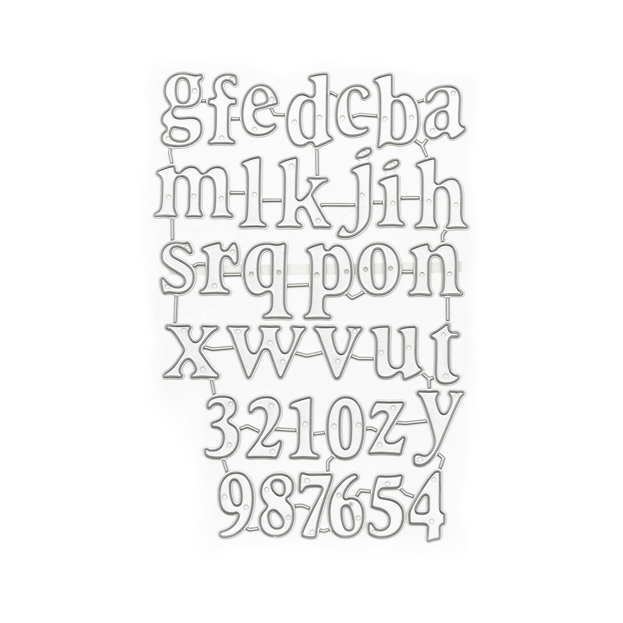 6 Pack: Alphabet & Number Cutting Die by Recollections™